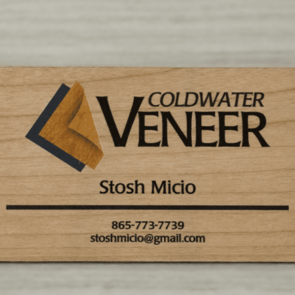 Cherry Wood Business Cards