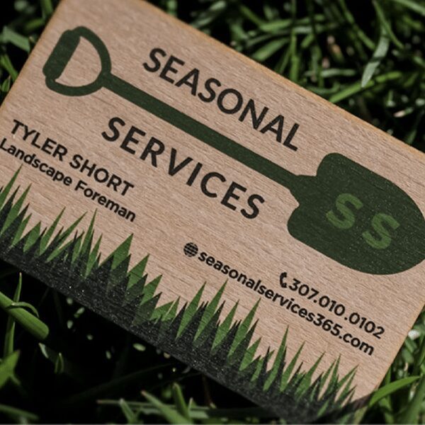 Beech Wood Business Cards