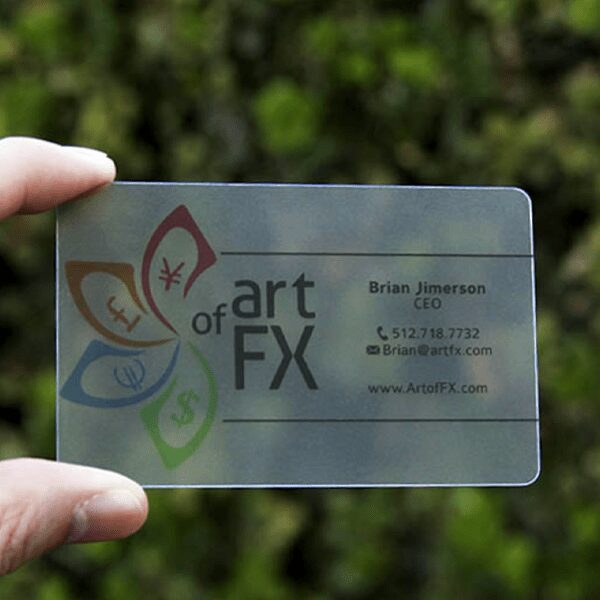 Clear Plastic Business Cards