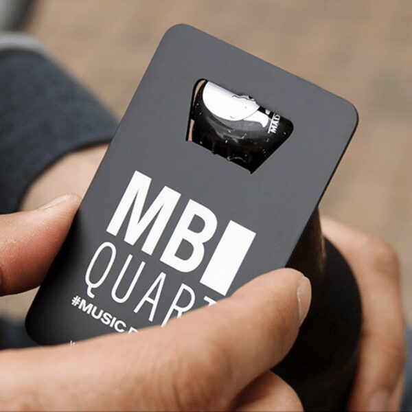 METAL BOTTLE OPENER BUSINESS CARD